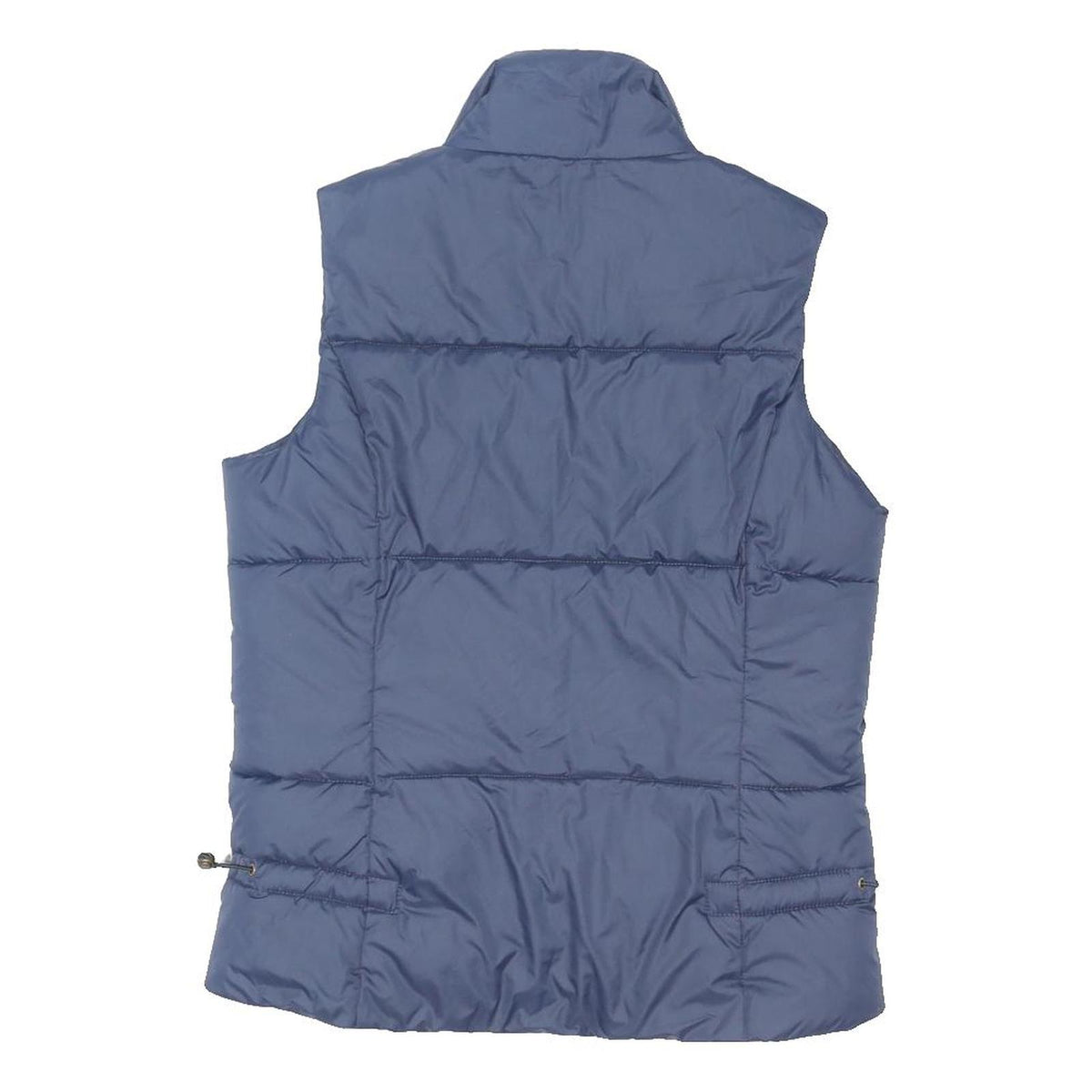 SEASALT Womens Blue Sleeveless Puffer Jacket UK 10 Polyester Blend Zip Fastening