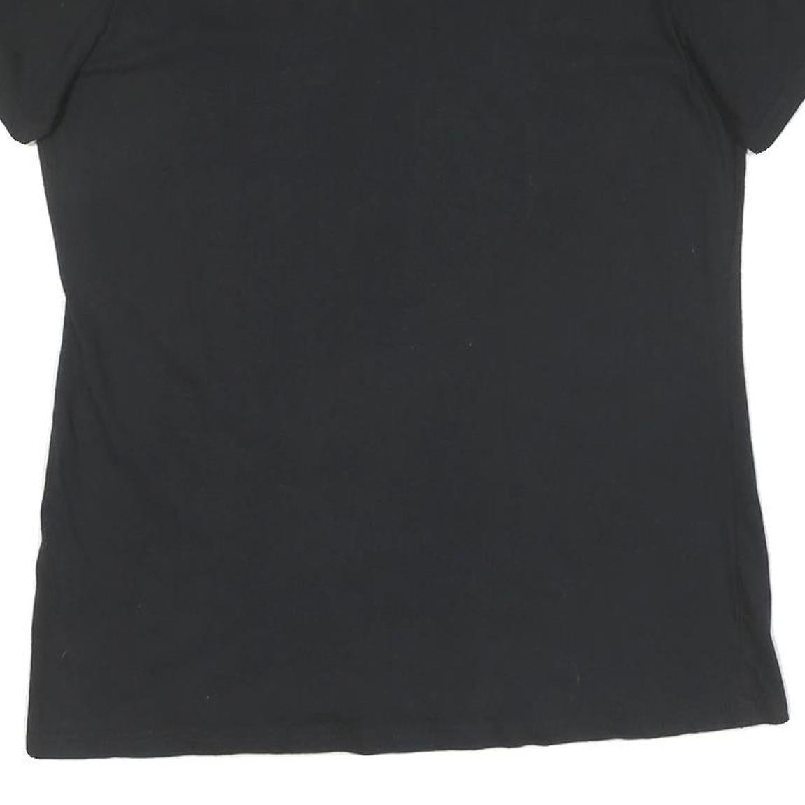 ADIDAS Mens Black Graphic T-Shirt M Short Sleeve Crew Neck Cotton Casual