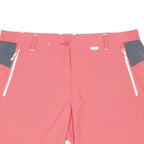 REGATTA Womens Shorts Pink & Grey Casual UK 14 W34 Polyamide Zip Pockets