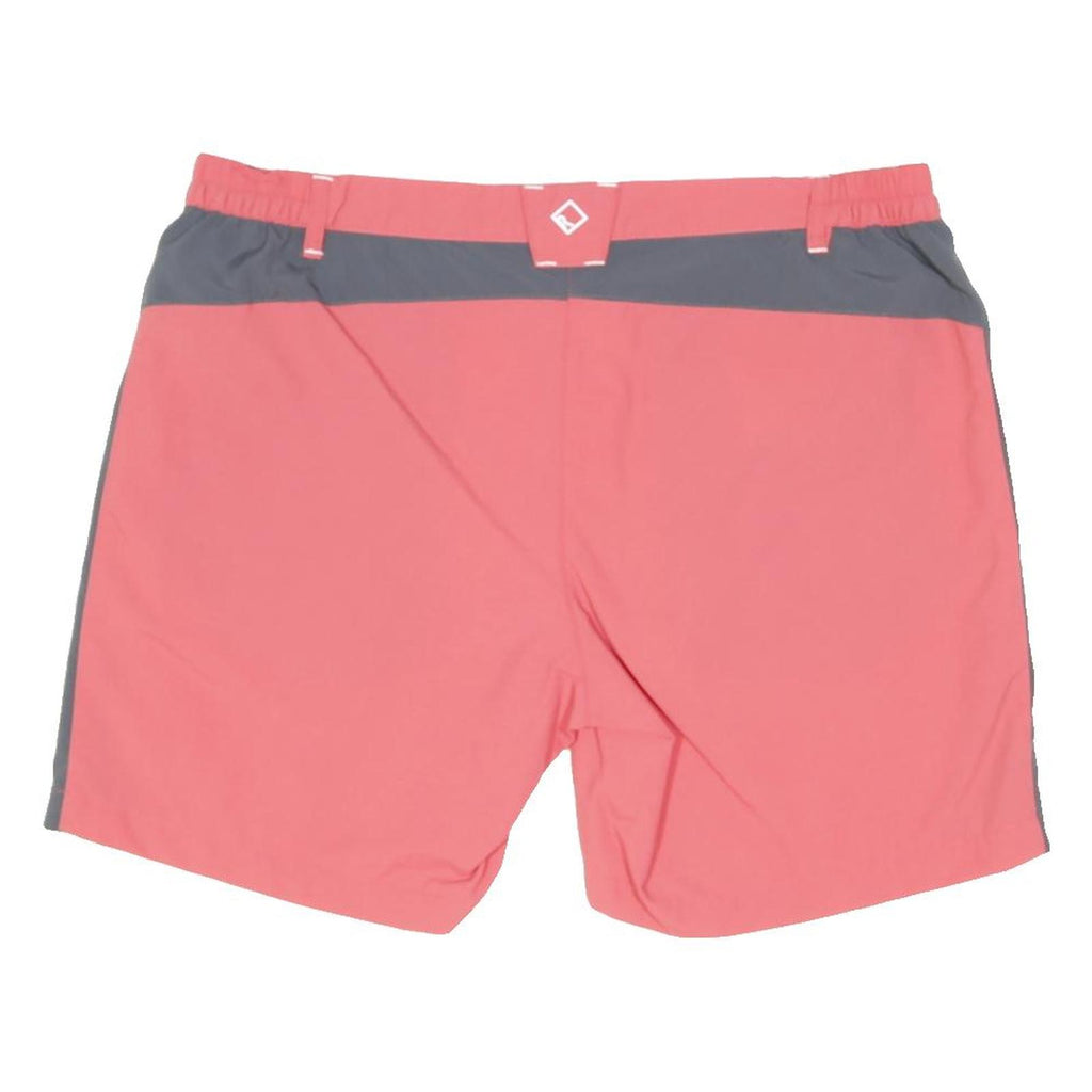 REGATTA Womens Shorts Pink & Grey Casual UK 14 W34 Polyamide Zip Pockets