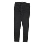 OASIS Womens Slim Black Cotton Blend Denim Jeans W29 L29 Zip Comfort Stretch