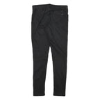OASIS Womens Slim Black Cotton Blend Denim Jeans W29 L29 Zip Comfort Stretch
