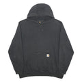 CARHARTT Mens Black Hoodie XL Cotton Blend Pullover Workwear Casual