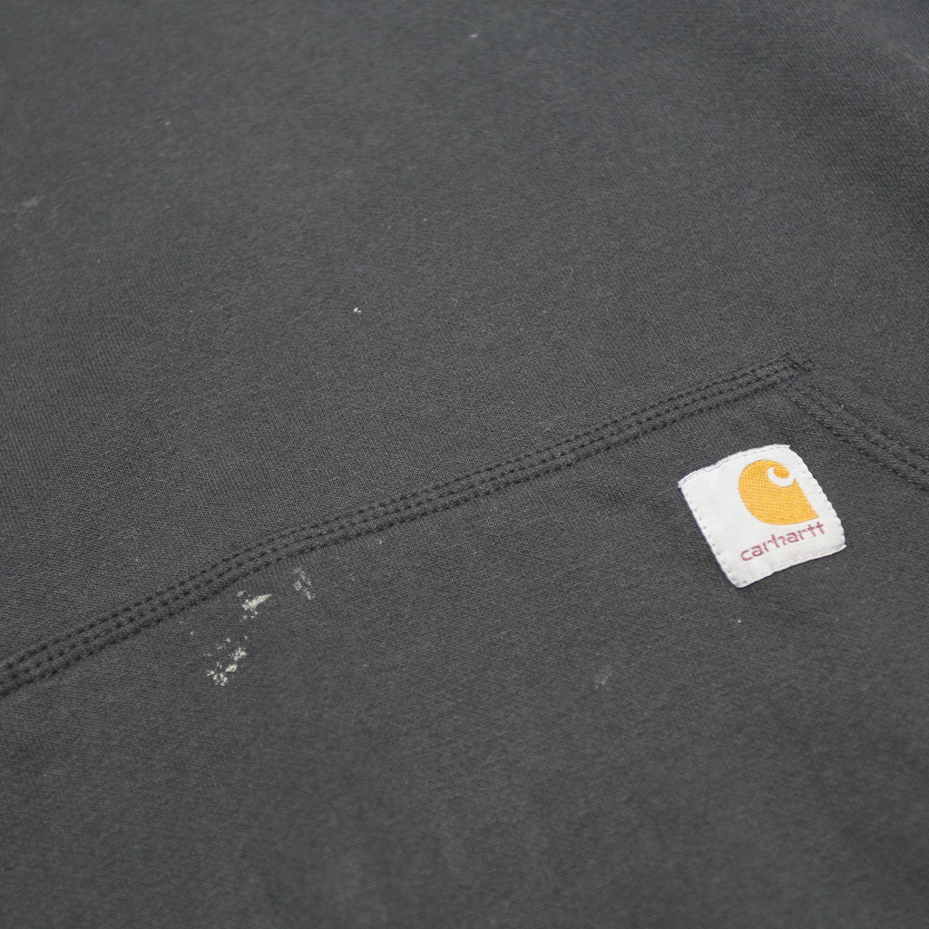 CARHARTT Mens Black Hoodie XL Cotton Blend Pullover Workwear Casual