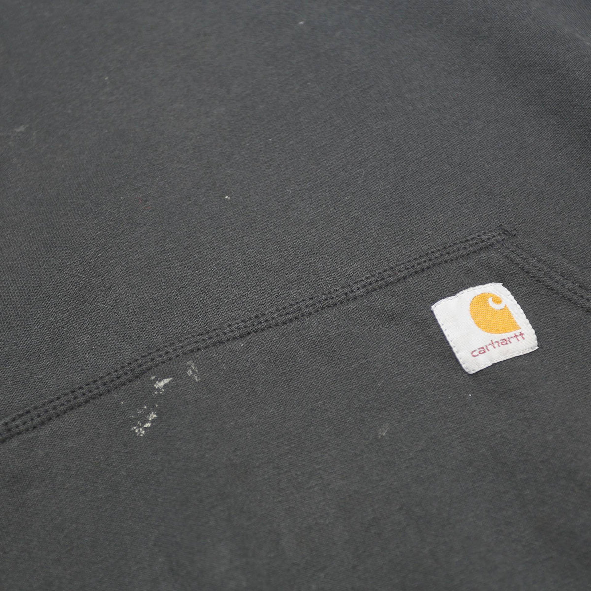 CARHARTT Mens Black Hoodie XL Cotton Blend Pullover Workwear Casual