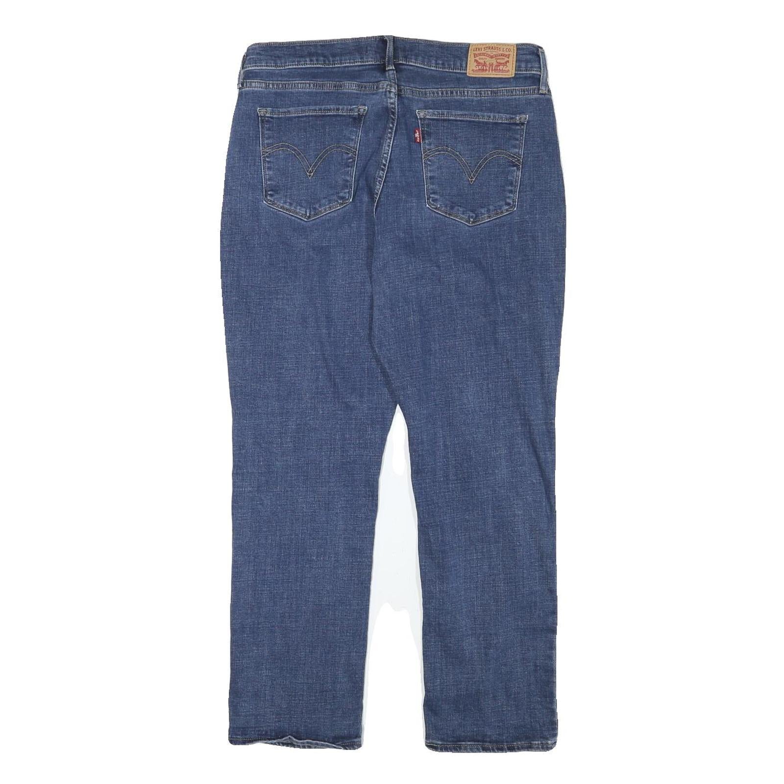 LEVI'S Womens Classic Classic Fit Zip Blue Denim W31 L26 Straight Leg Jeans