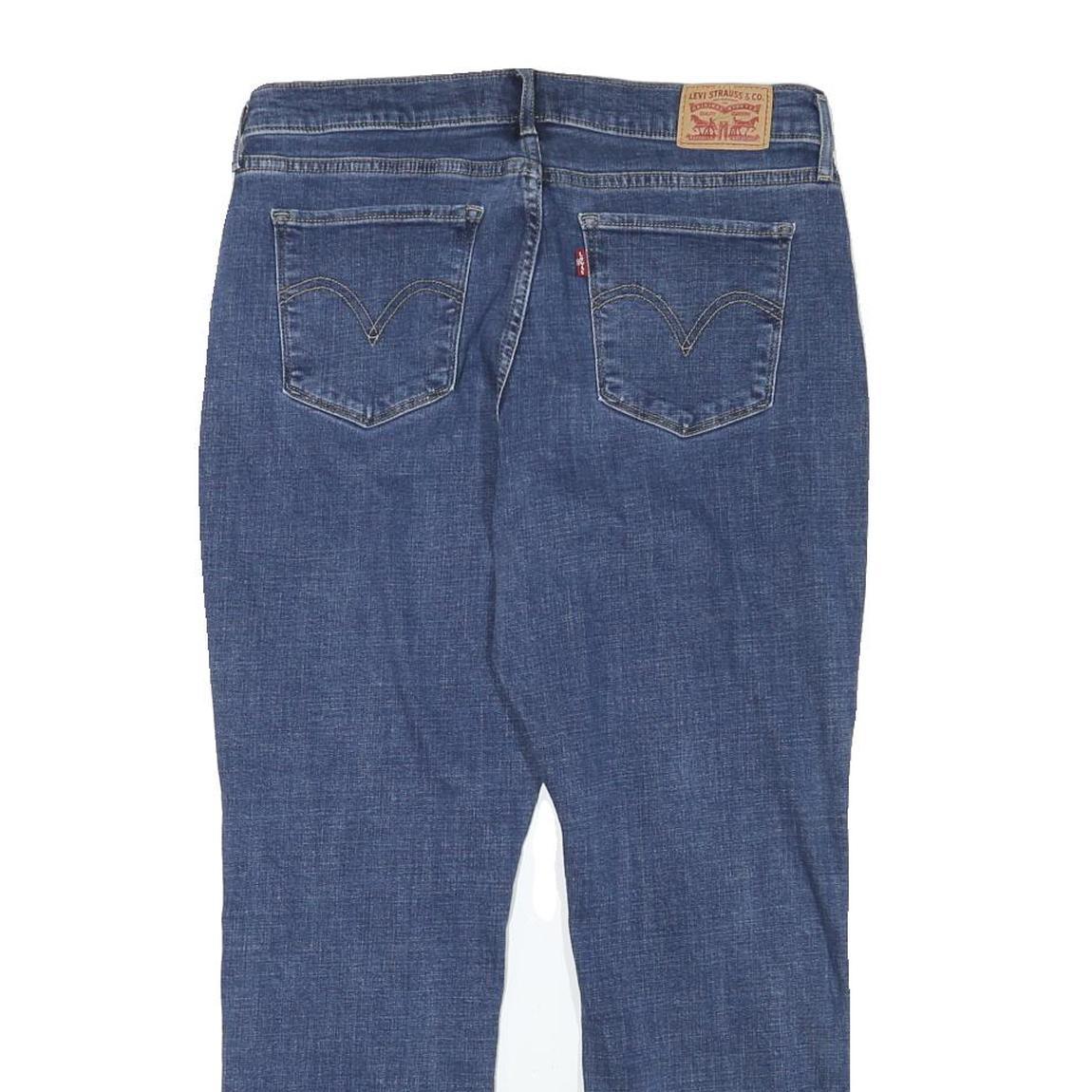 LEVI'S Womens Classic Classic Fit Zip Blue Denim W31 L26 Straight Leg Jeans