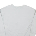 DISNEY Womens White Grey Mickey Minnie Mouse Crew Neck L Glitter Sweatshirt