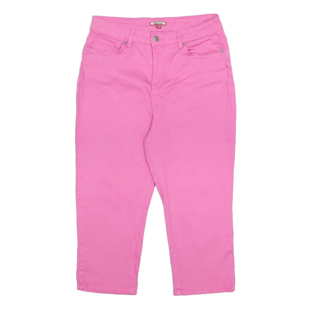 JOE BROWNS Mens Cotton Blend Pink Regular Cropped Trousers W29 L20 Stylish