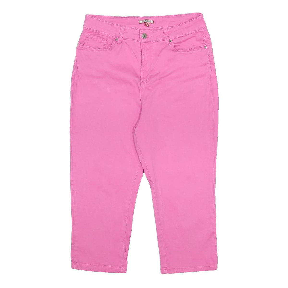 JOE BROWNS Mens Cotton Blend Pink Regular Cropped Trousers W29 L20 Stylish
