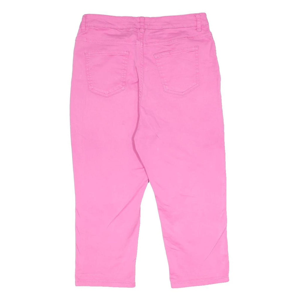 JOE BROWNS Mens Cotton Blend Pink Regular Cropped Trousers W29 L20 Stylish