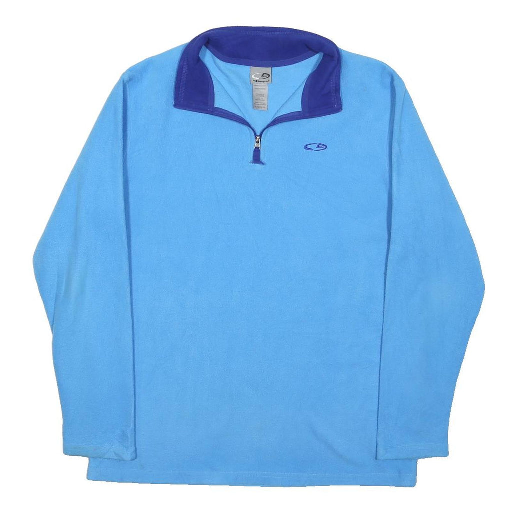 CHAMPION Womens Blue & Purple Plain Pullover Crew Neck Basic Knit L Soft Cotton