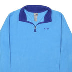 CHAMPION Womens Blue & Purple Plain Pullover Crew Neck Basic Knit L Soft Cotton