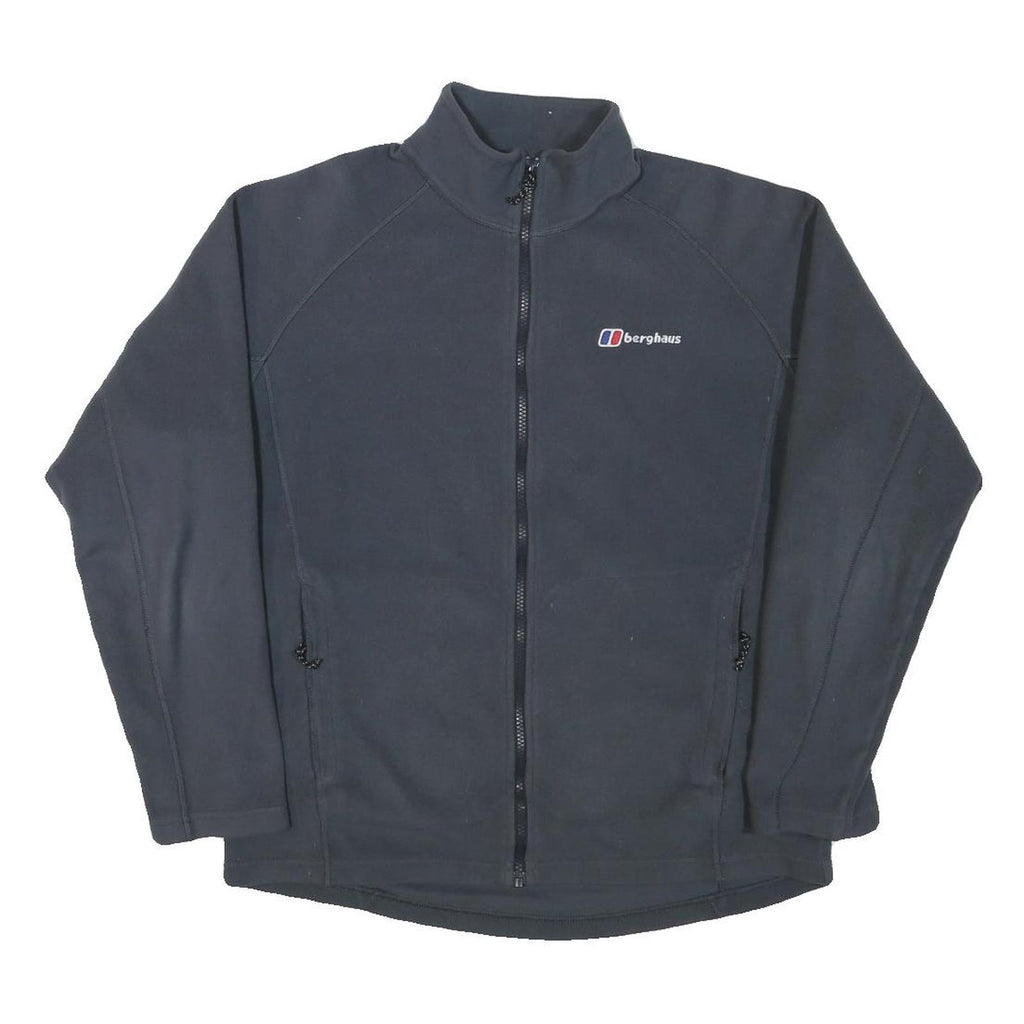 BERGHAUS Mens Black Jacket M Polyester Blend Zip Outdoor Casual Lightweight