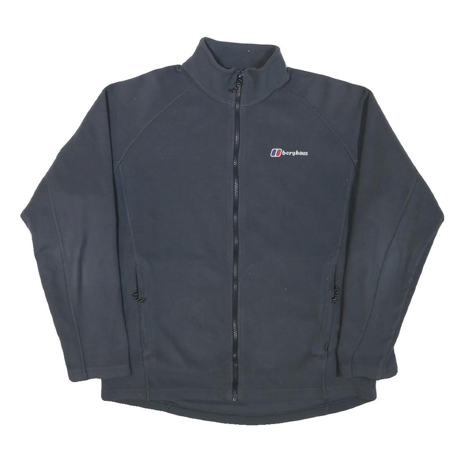 BERGHAUS Mens Black Jacket M Polyester Blend Zip Outdoor Casual Lightweight
