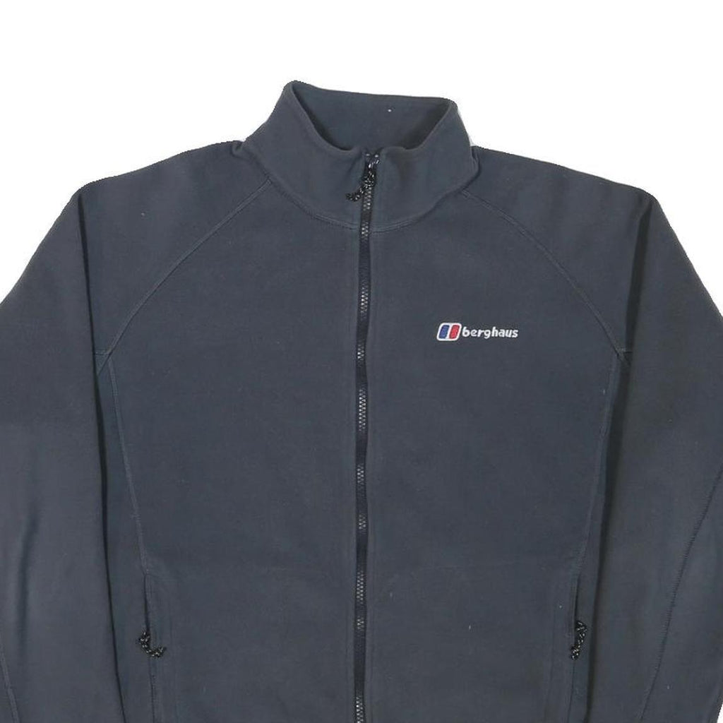 BERGHAUS Mens Black Jacket M Polyester Blend Zip Outdoor Casual Lightweight