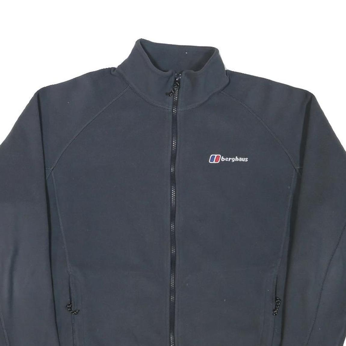 BERGHAUS Mens Black Jacket M Polyester Blend Zip Outdoor Casual Lightweight