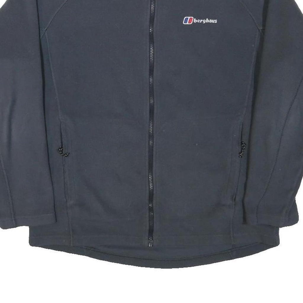 BERGHAUS Mens Black Jacket M Polyester Blend Zip Outdoor Casual Lightweight