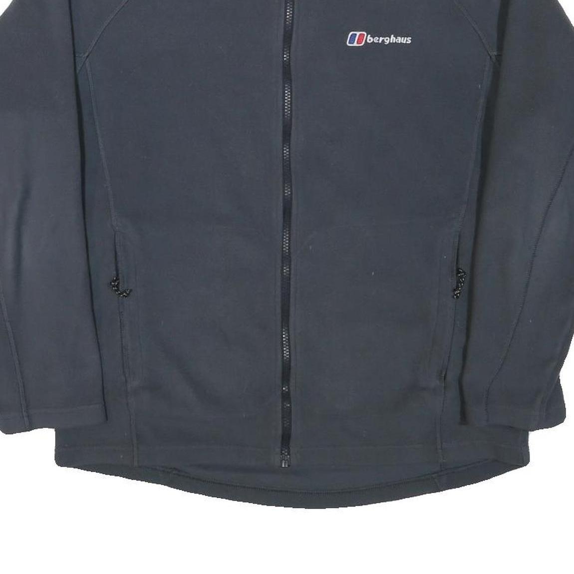 BERGHAUS Mens Black Jacket M Polyester Blend Zip Outdoor Casual Lightweight