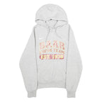 NIKE Mens Grey Baar Swim Team Cotton Blend Hoodie S Casual Pullover