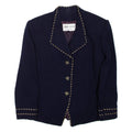 ALBERT NIPON SUITS Womens Blazer Coat Blue Wool S