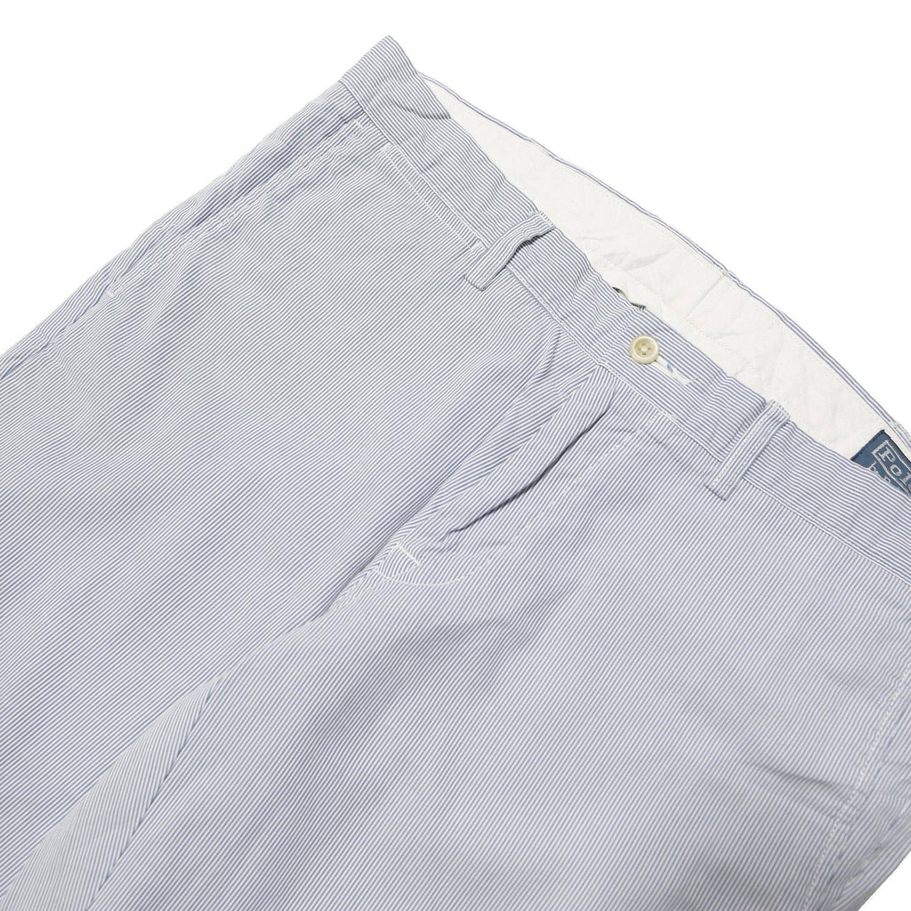 POLO RALPH LAUREN Mens Cotton Blend Slim White W34 L30 Trousers Zip Closure