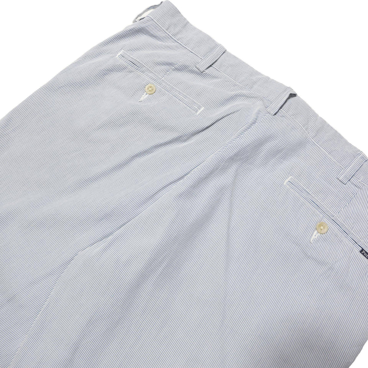 POLO RALPH LAUREN Mens Cotton Blend Slim White W34 L30 Trousers Zip Closure