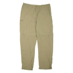 Mens Trousers Brown Regular Tapered W34 L31