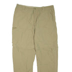 Mens Trousers Brown Regular Tapered W34 L31