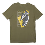 PUMA Mens Green Graphic T-Shirt S Short Sleeve Crew Neck Trainer Design