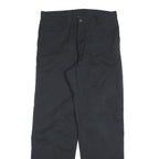 DICKIES Mens Cotton Black Relaxed Straight Trousers W34 L34 Workwear