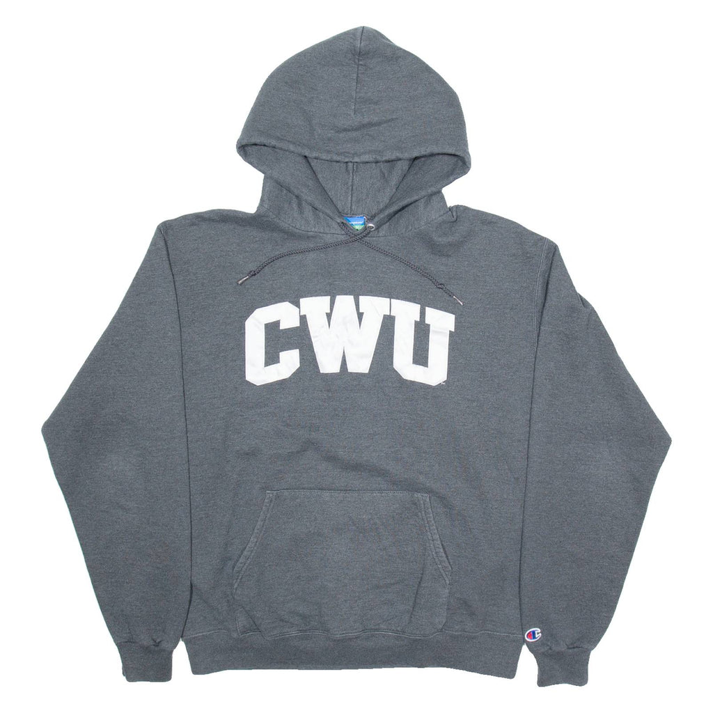CHAMPION CWU Mens Grey Hoodie USA L
