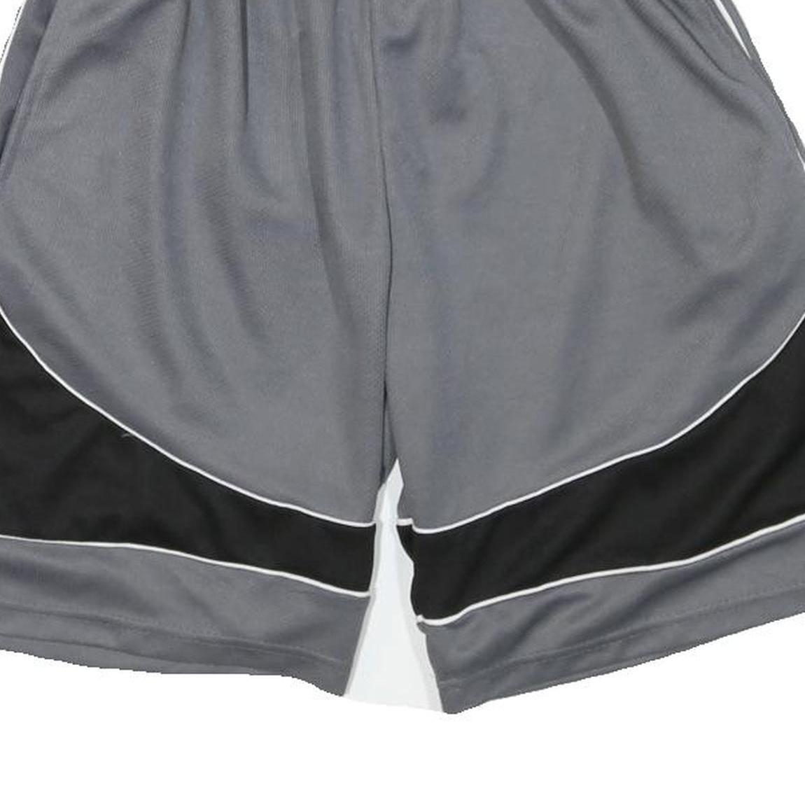REEBOK Mens Grey & Black Sports Casual Shorts M W24 Elastic Waist