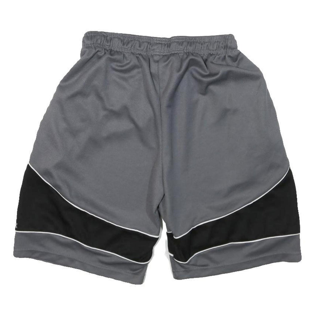 REEBOK Mens Grey & Black Sports Casual Shorts M W24 Elastic Waist
