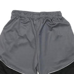REEBOK Mens Grey & Black Sports Casual Shorts M W24 Elastic Waist