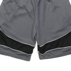 REEBOK Mens Grey & Black Sports Casual Shorts M W24 Elastic Waist