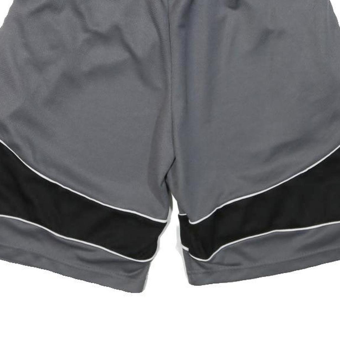 REEBOK Mens Grey & Black Sports Casual Shorts M W24 Elastic Waist