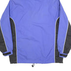 FILA Mens Blue & Black Outdoor Jacket L Polyester Blend Zip Hooded Sport