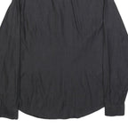 GUESS Mens Black Slim Fit Shirt S Cotton Blend Long Sleeve Stylish Casual