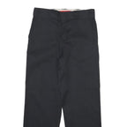 DICKIES Mens Cotton Blend Black Regular Straight Trousers W29 L27 Classic