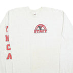 FRUIT OF THE LOOM Mens White Staff Graphic Long Sleeve Crew Neck 2XL Cotton