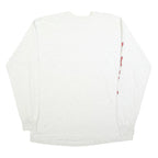 FRUIT OF THE LOOM Mens White Staff Graphic Long Sleeve Crew Neck 2XL Cotton