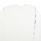 FRUIT OF THE LOOM Mens White Staff Graphic Long Sleeve Crew Neck 2XL Cotton