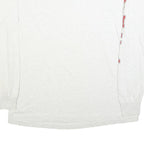 FRUIT OF THE LOOM Mens White Staff Graphic Long Sleeve Crew Neck 2XL Cotton