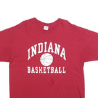 GILDAN Mens Red Indiana Basketball Graphic T-Shirt XL Short Sleeve Crew Neck