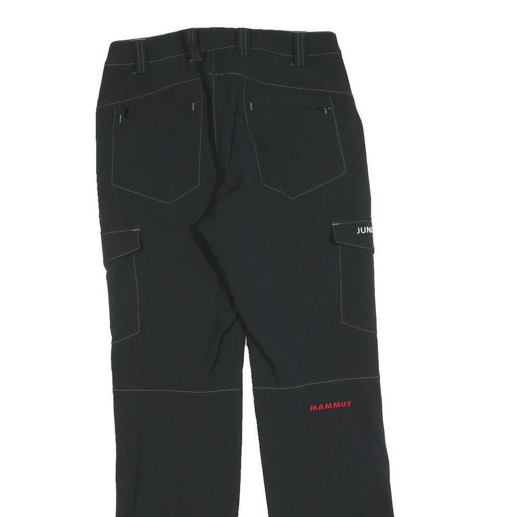 MAMMUT Womens Polyester Black Regular Straight Trousers W28 L30 Outdoor Hiking