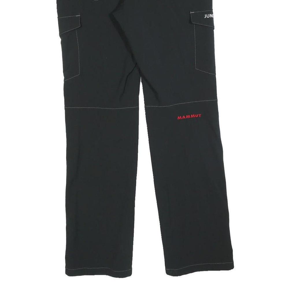 MAMMUT Womens Polyester Black Regular Straight Trousers W28 L30 Outdoor Hiking