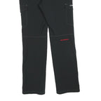 MAMMUT Womens Polyester Black Regular Straight Trousers W28 L30 Outdoor Hiking
