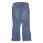 DKNY Womens Regular Fit Blue Denim Bootcut Jeans Cotton Blend W32 L28 Stylish