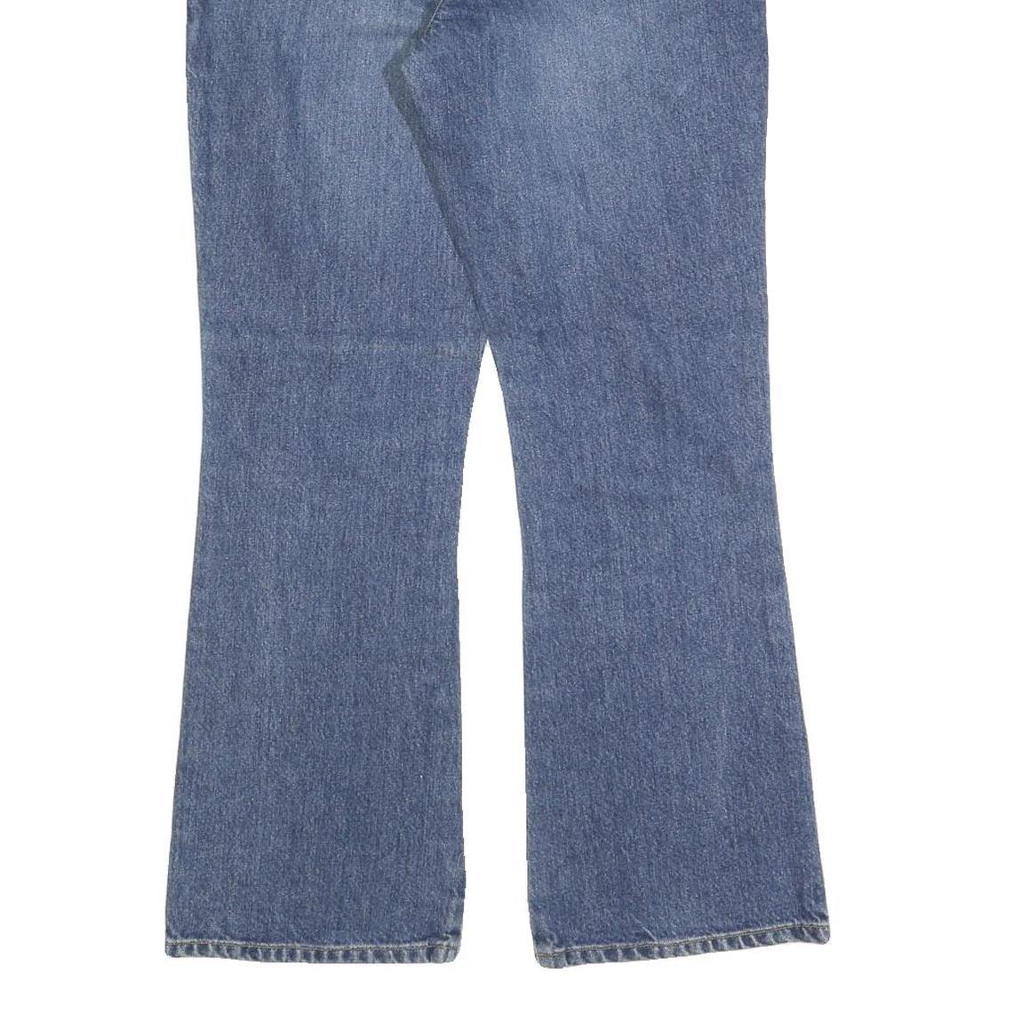 DKNY Womens Regular Fit Blue Denim Bootcut Jeans Cotton Blend W32 L28 Stylish